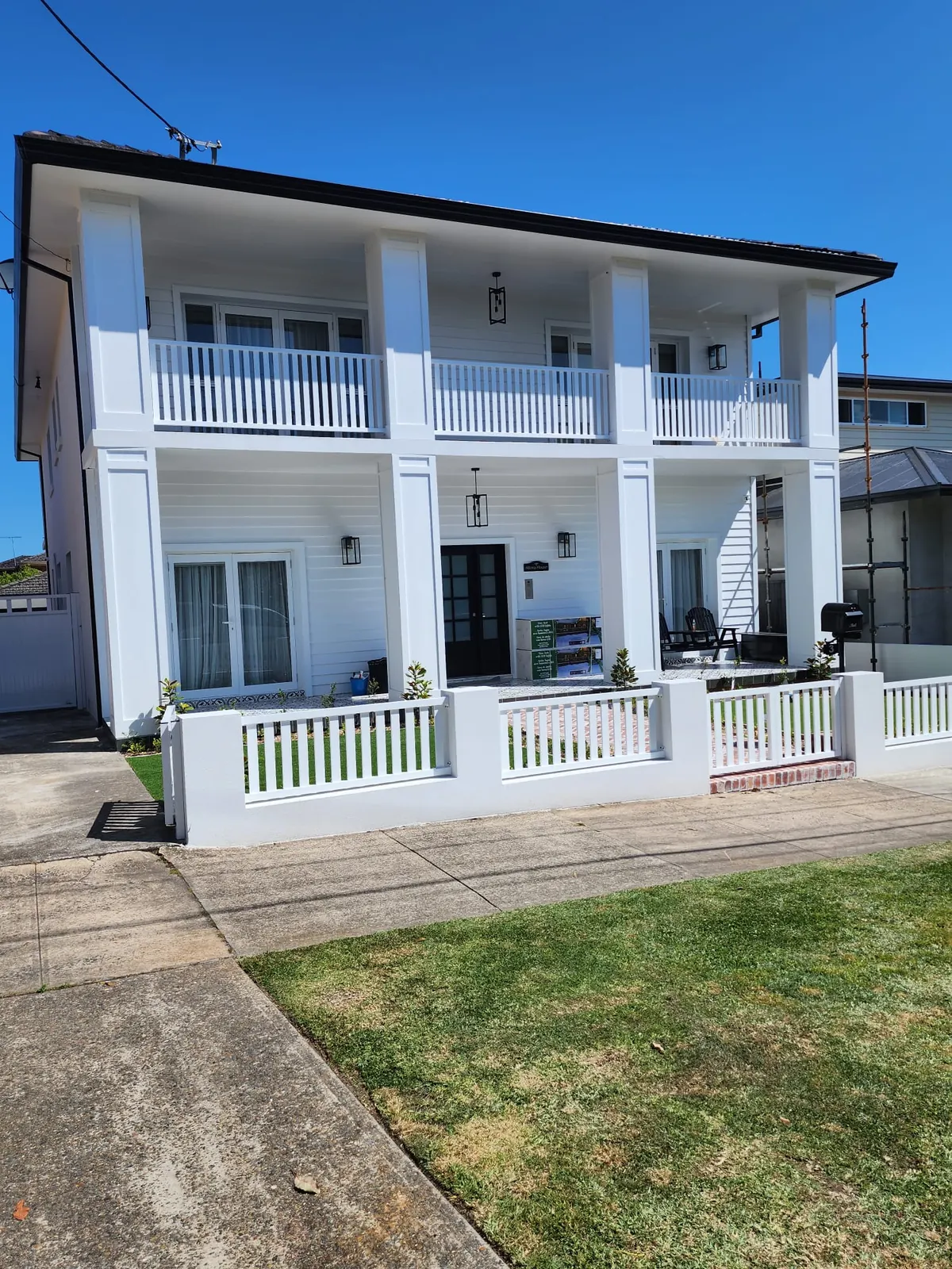 Professional painter at work on a home in the Macarthur region of South West Sydney